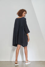 Load image into Gallery viewer, SQUARE NECK TUNIC NAVY
