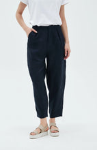 Load image into Gallery viewer, TAILORED LINEN CAPRI PANT
