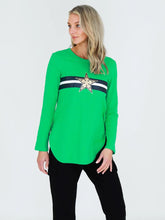 Load image into Gallery viewer, JOLIE STAR WITH STRIPES TEE
