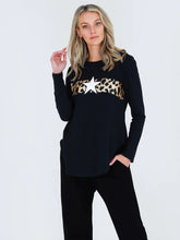 Load image into Gallery viewer, ALVIE LEOPARD STAR L-S TEE
