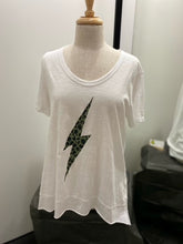 Load image into Gallery viewer, LEOPARD LIGHTNING TEE WHITE
