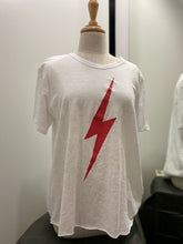 Load image into Gallery viewer, RED LIGHTNING TEE WHITE
