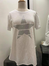 Load image into Gallery viewer, SILVER STAR TEE WHITE
