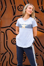 Load image into Gallery viewer, NORWICH STRIPE STAR TEE
