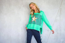 Load image into Gallery viewer, GOLD STAR WITH STRIPES SWEATER
