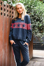 Load image into Gallery viewer, ALANA BANDED STRIPE STAR SWEATER
