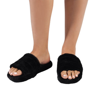 SNUGGUPS WOMEN OPEN TOE BLACK SMALL [STY:OPEN TOE SIZE:MEDIUM]