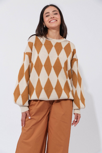 CASABLANCA LUREX JUMPER [COL:SAND/DUNE SIZE:L/XL]